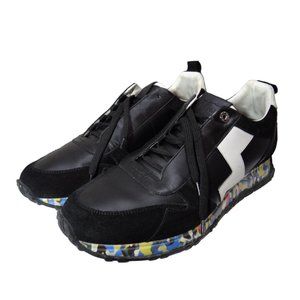 Fendi Leather Lightning Bolt Applique Running Sneakers Size 9 100% Authentic